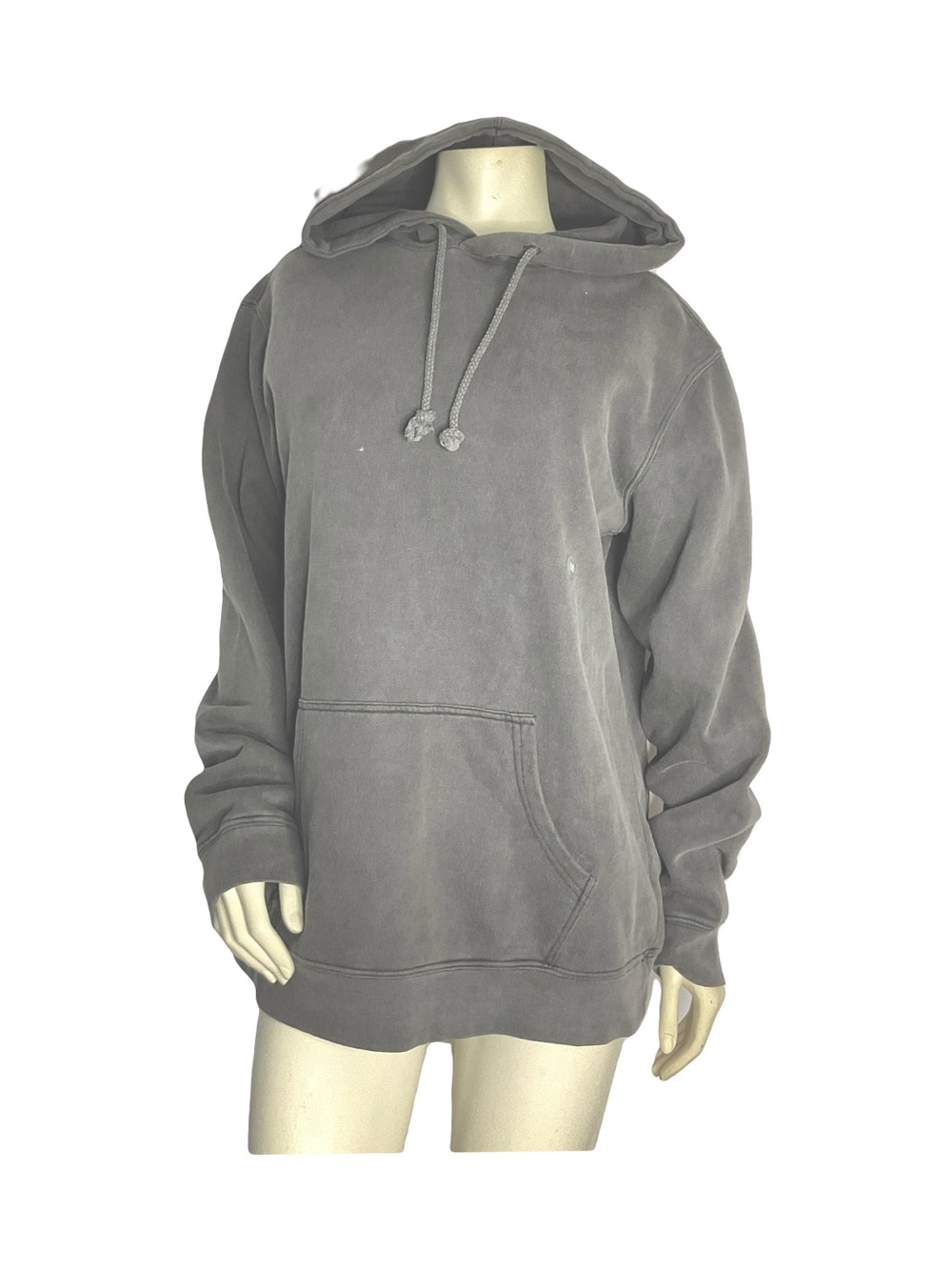 PacSun Men's Washed Charcoal Pullover Hoodie Size M